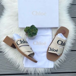 Chloe Logo Heeled Sandals